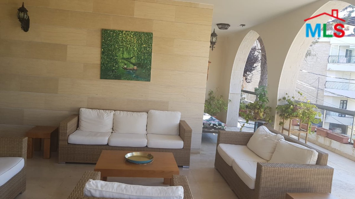 Spacious Apartment For Rent with Large Garden and Terrace in Baabdat