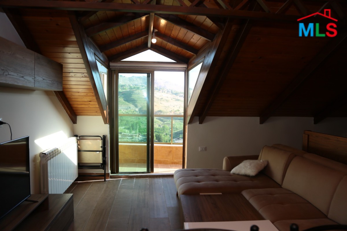 Furnished Chalet with Panoramic Mountain View for Rent in Chabrouh, Faraya