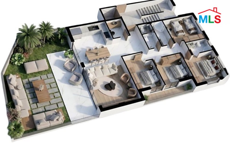 Under-Construction! 4-Bedroom Apartment with Garden For Sale in Koura