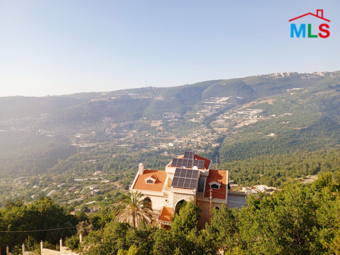Triplex Villa With Mountain and Sea View For Sale in Zebdine, Jbeil