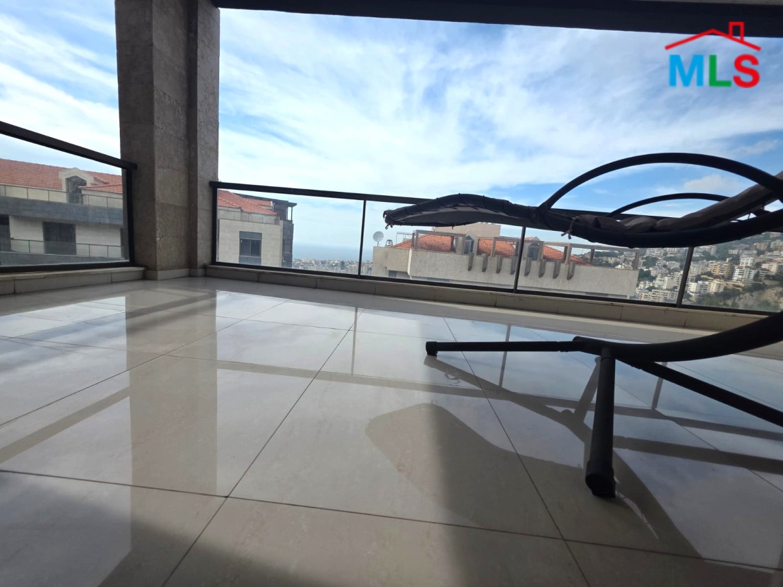 Duplex with Great View and a Terrace For Sale in Bsalim