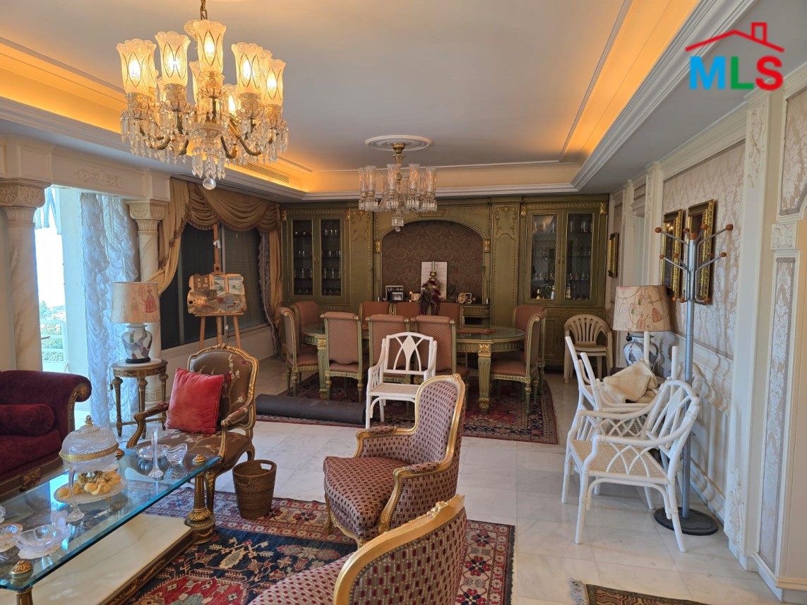 Furnished & Decorated Apartment For Sale with Mountain View in Aley