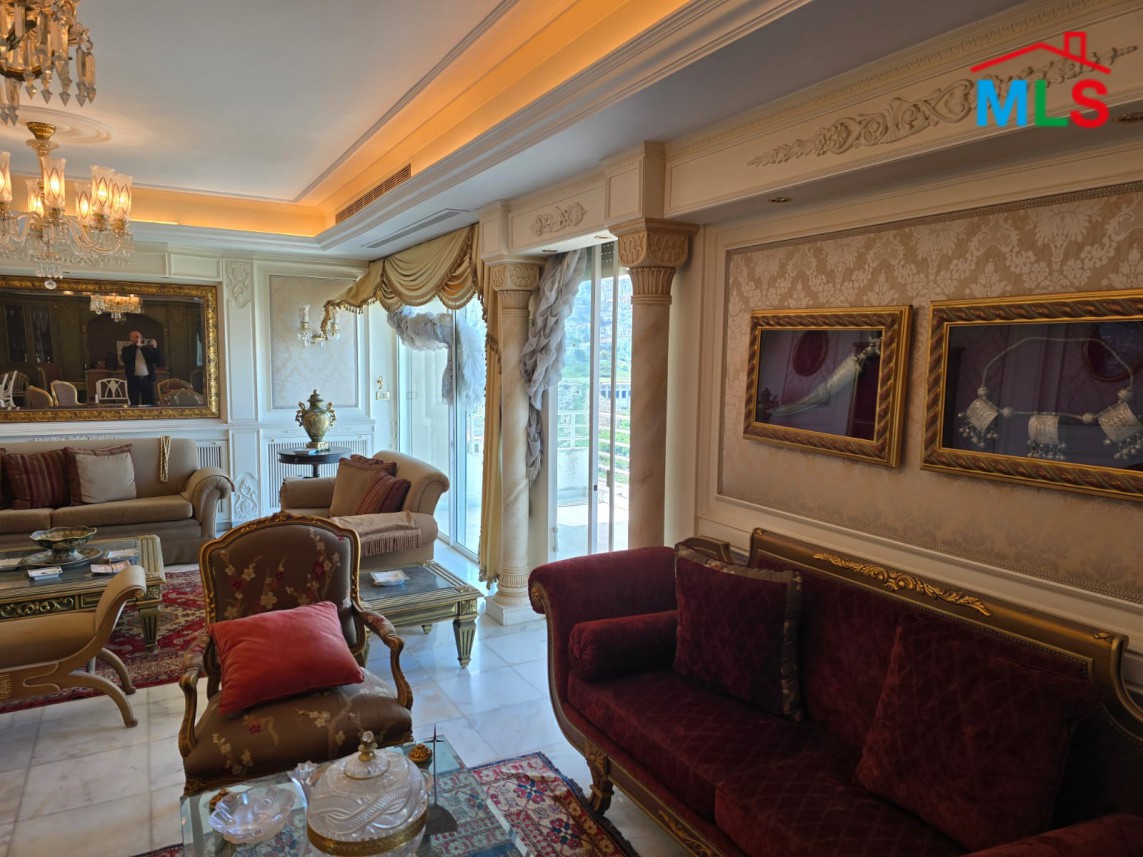 Furnished & Decorated Apartment For Sale with Mountain View in Aley