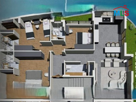 Under-construction Project! Apartment with Garden For Sale in Koura