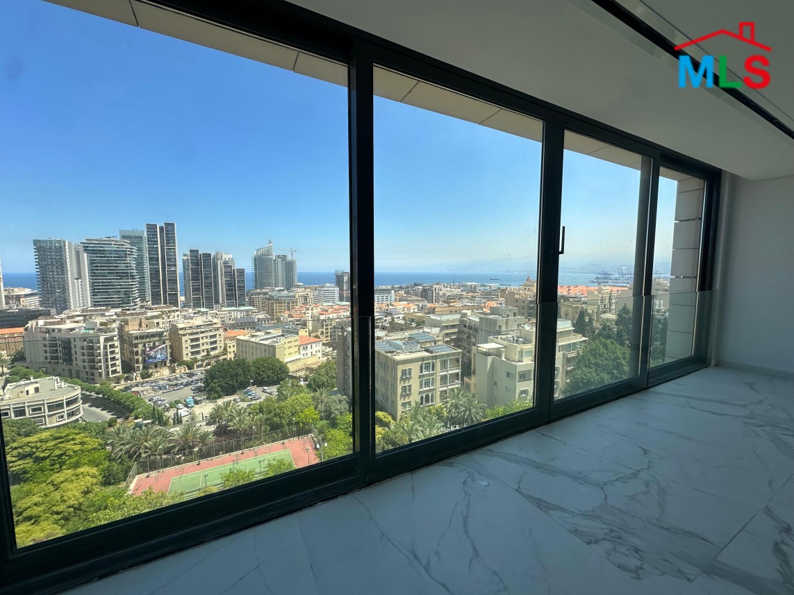Apartment with Panoramic Sea & City View For Sale in Zoukak El Blat, Beirut