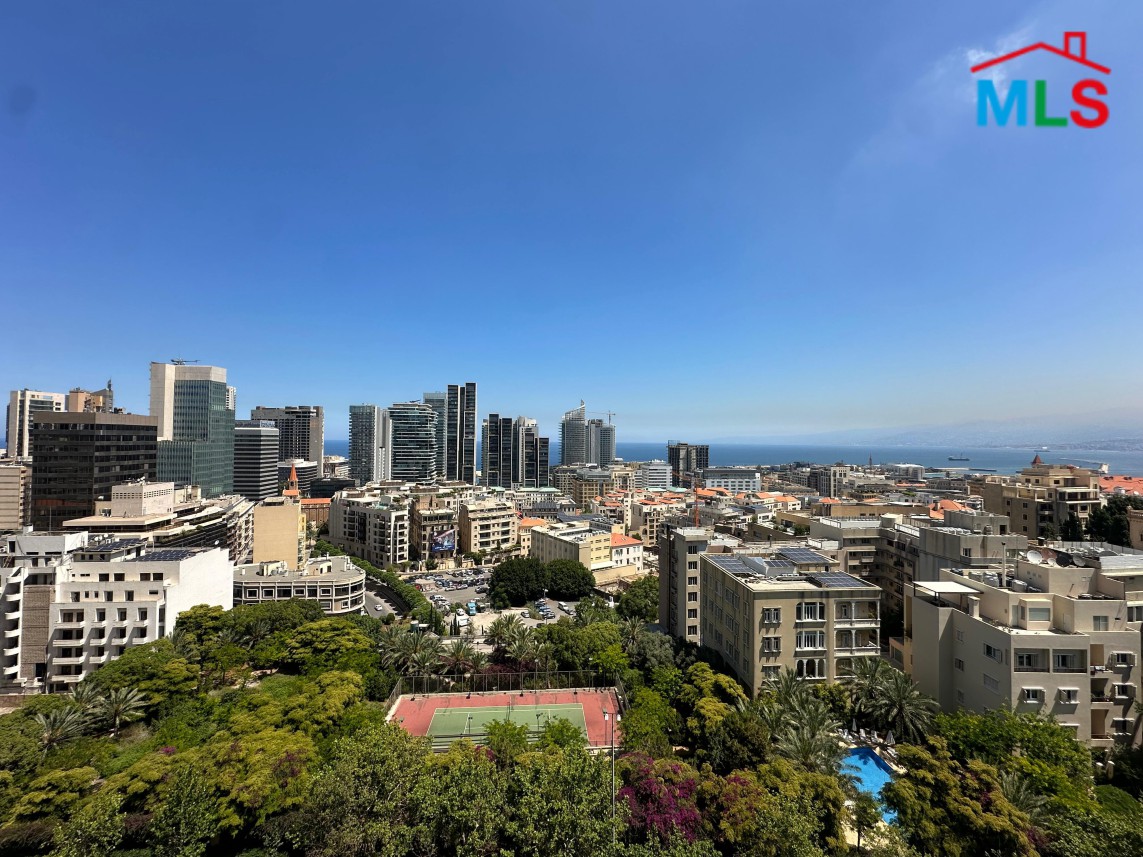 Apartment with Panoramic Sea & City View For Sale in Zoukak El Blat, Beirut