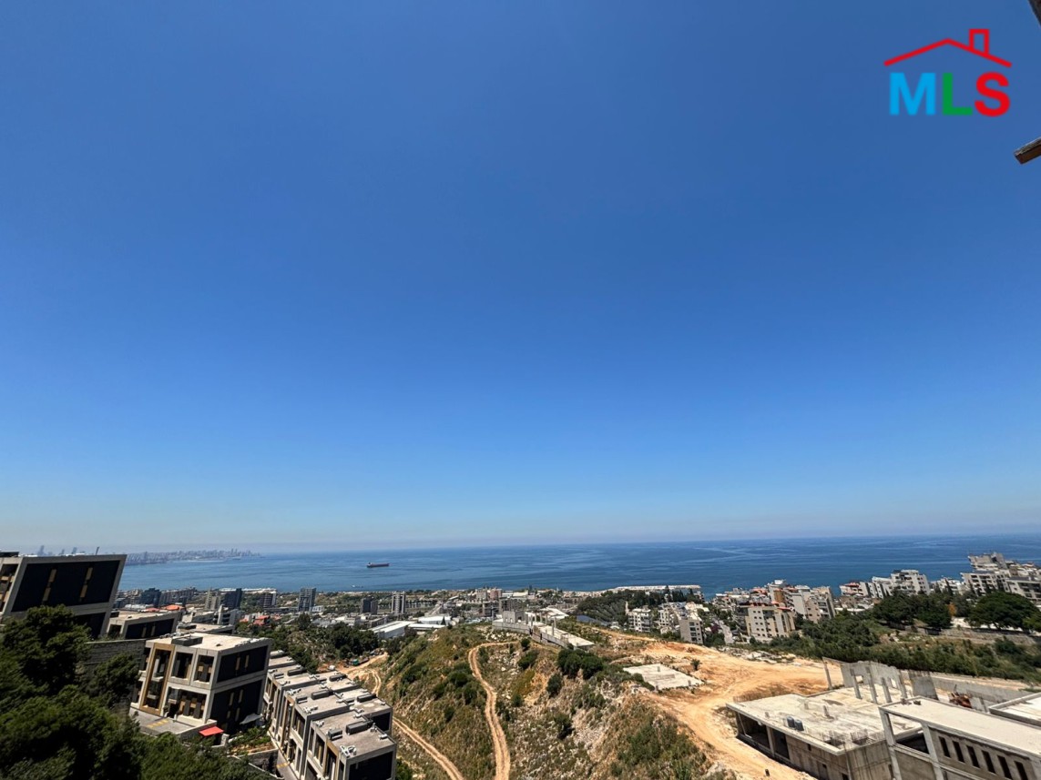 Duplex With Open Sea View in A Gated Community For Sale In Dbayeh