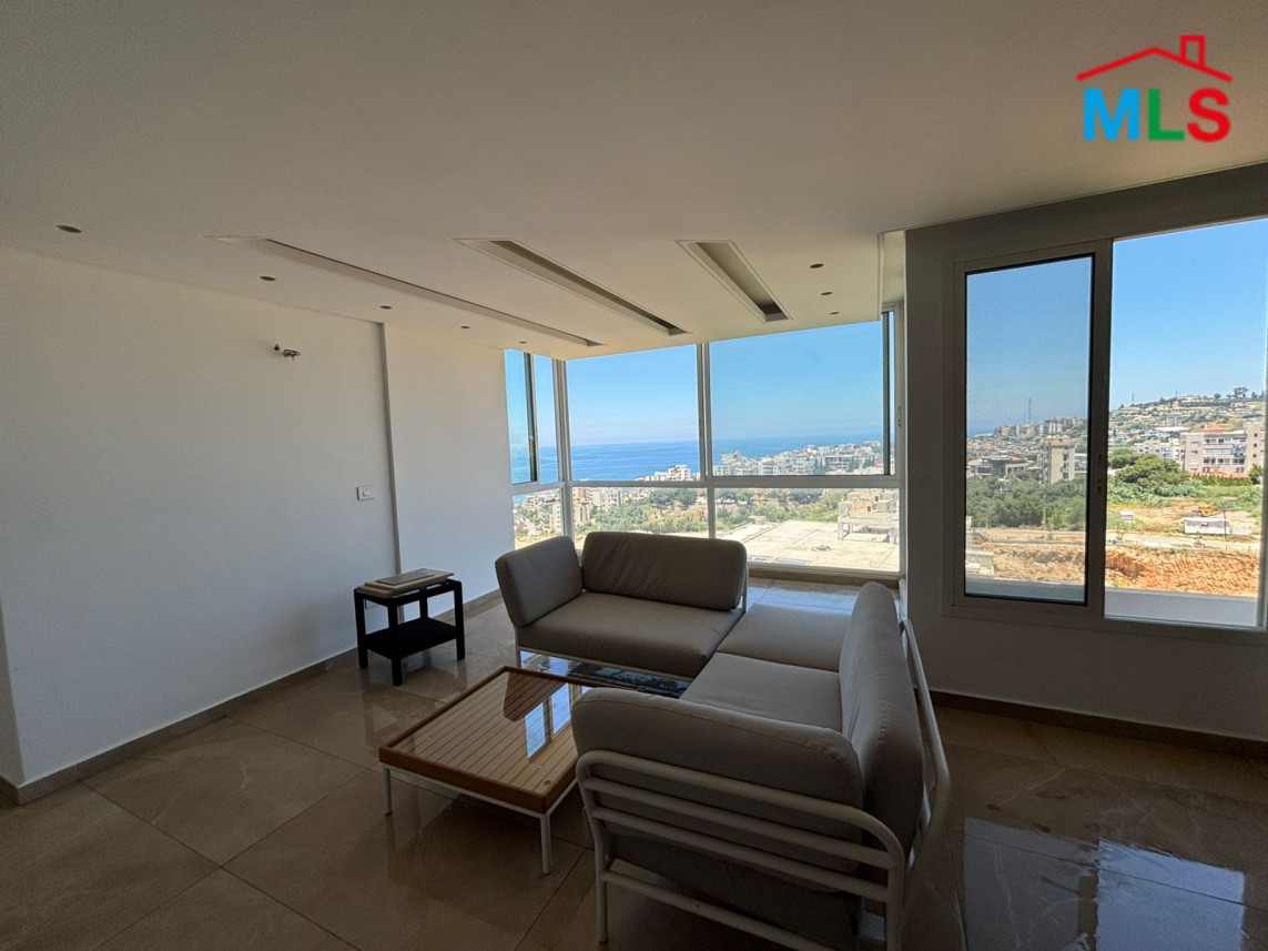 Duplex With Open Sea View in A Gated Community For Sale In Dbayeh