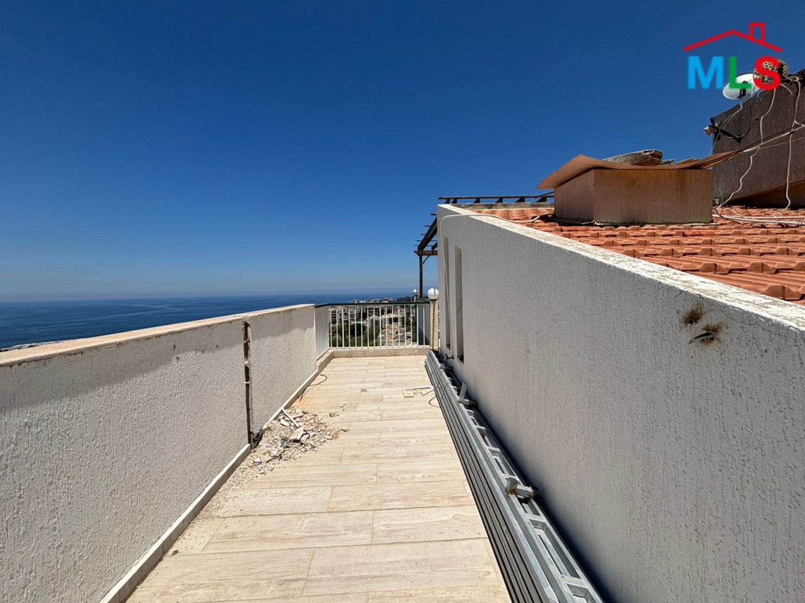 Duplex With Open Sea View in A Gated Community For Sale In Dbayeh