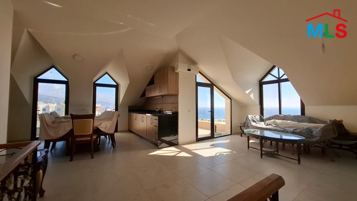 Duplex With Open Sea View For Sale In Aamchit