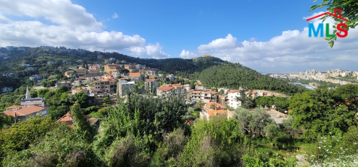 Land With Mountain and City View For Sale In Zouk Mikael