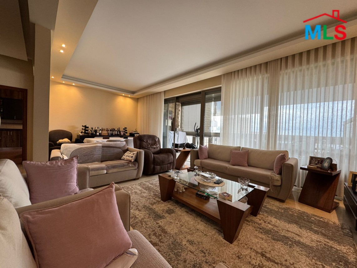 Semi-Furnished Apartment with Sea View For Sale in Mansourieh