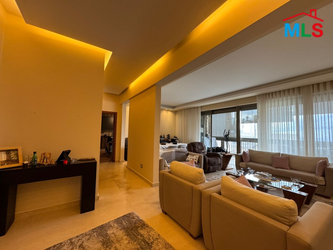 Semi-Furnished Apartment with Sea View For Sale in Mansourieh