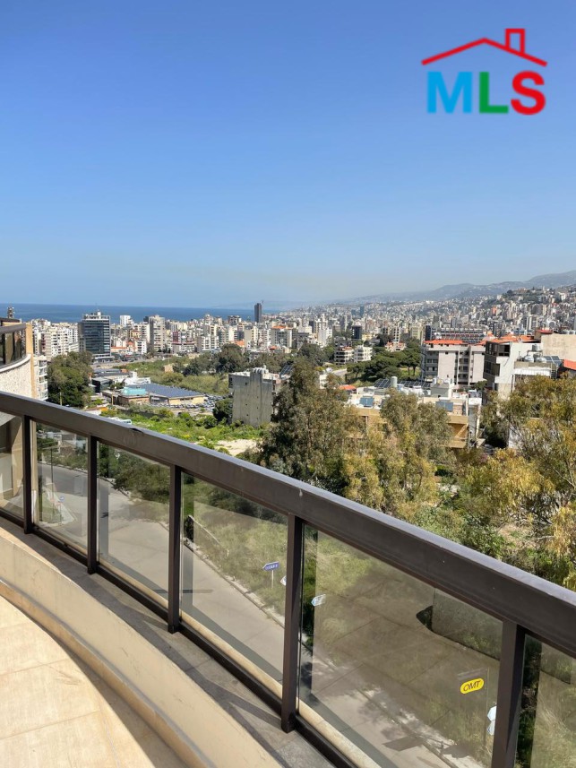 Semi-Furnished Apartment with Terrace For Sale in Bouchrieh