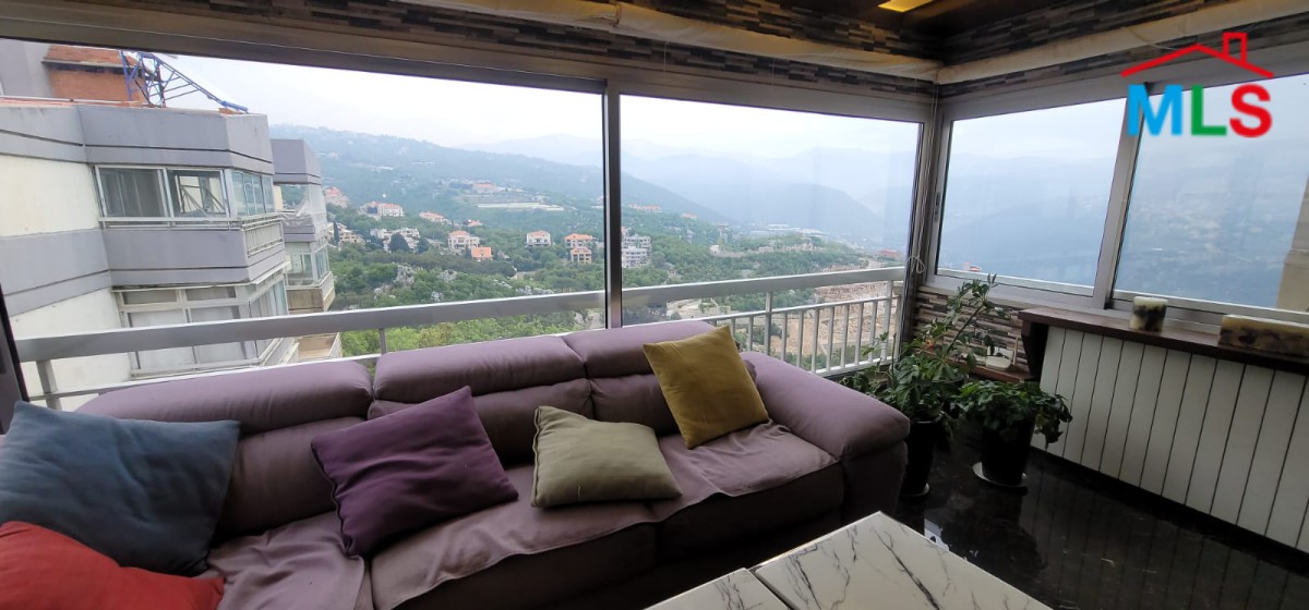 Fully Furnished Apartment with Mountain View For Sale in Ajaltoun
