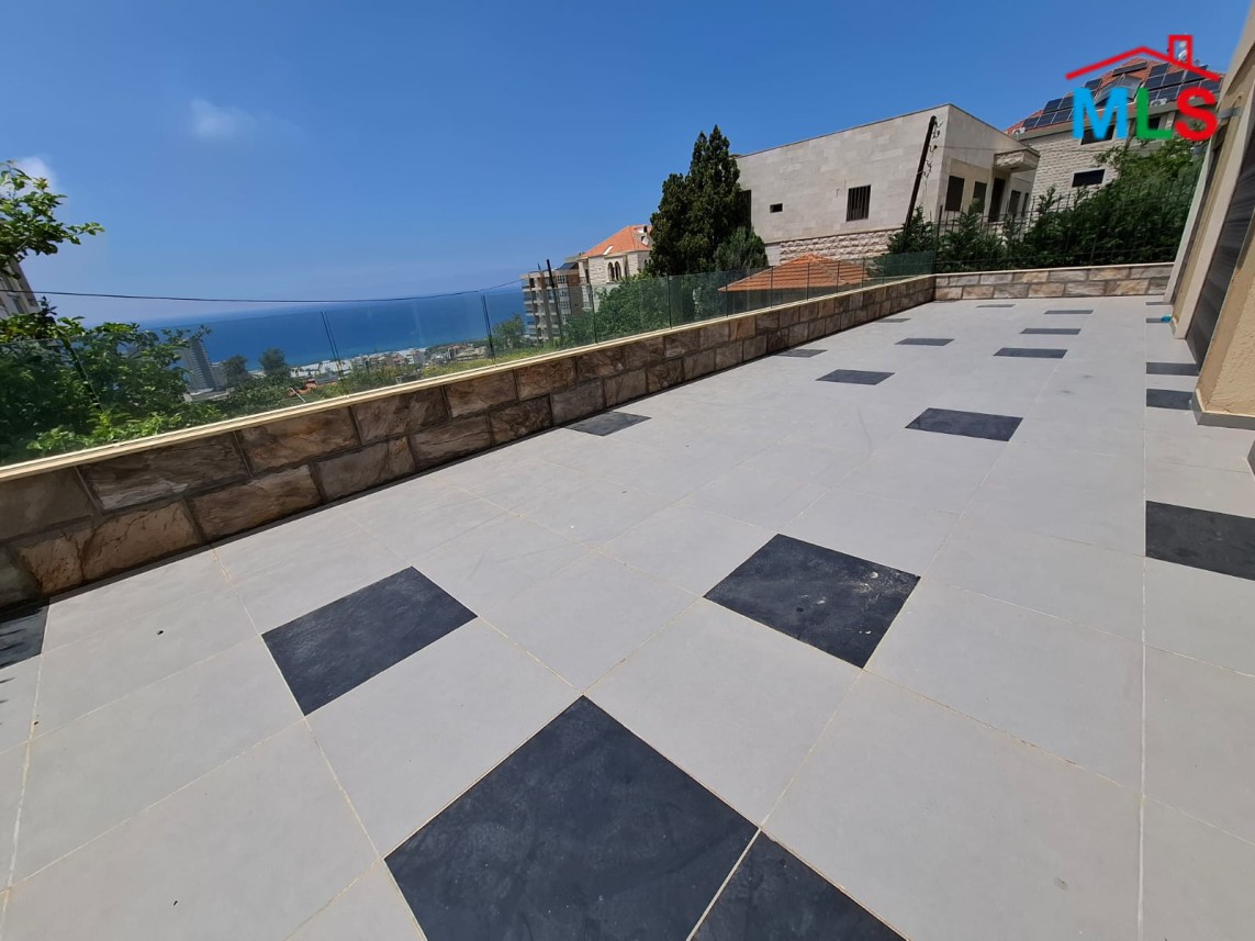 Modern Furnished 3 Bedroom Apartment with Terrace For Sale in Kfaryassine