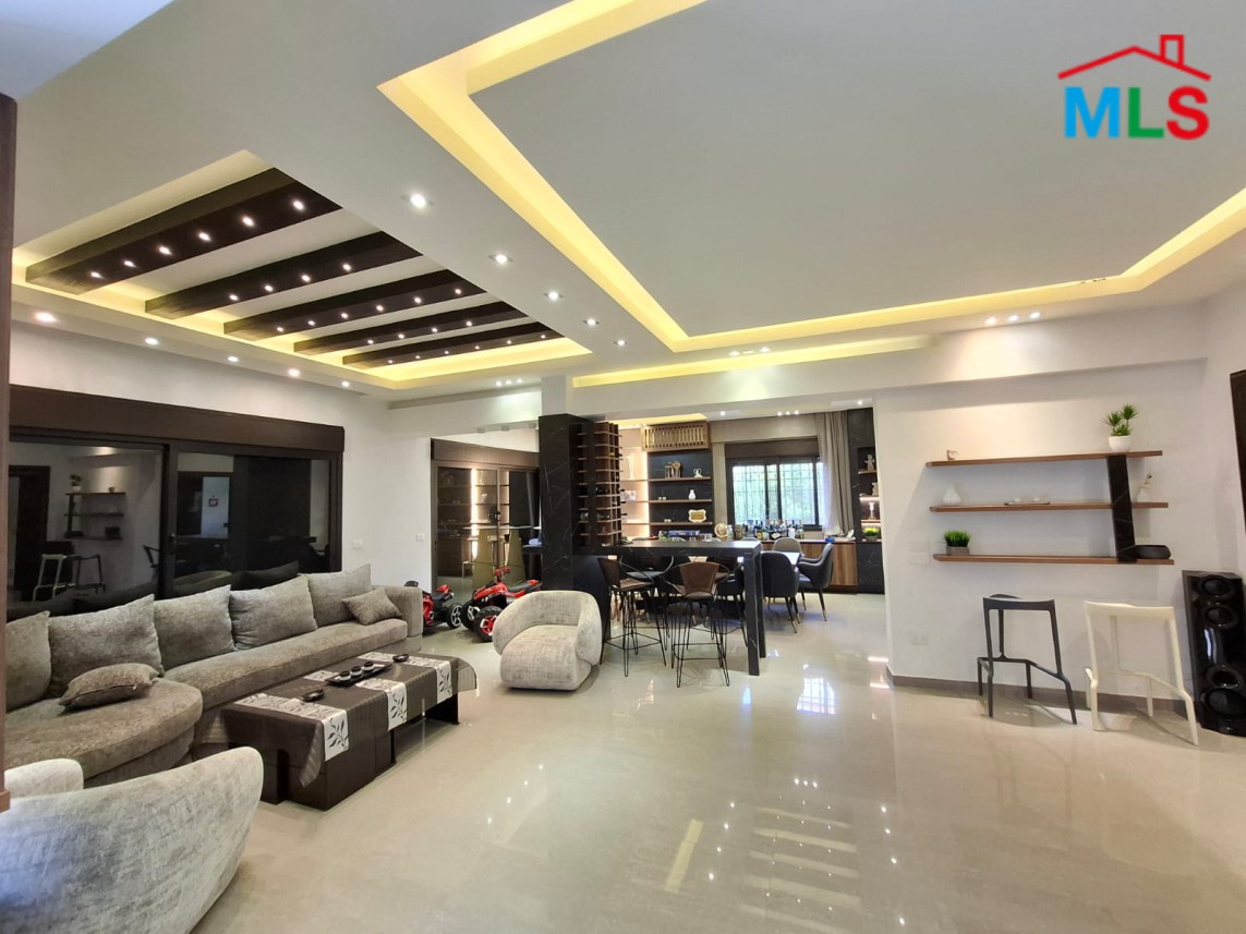 Modern Furnished 3 Bedroom Apartment with Terrace For Sale in Kfaryassine