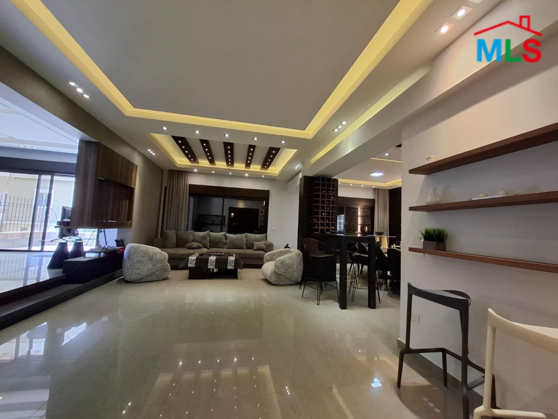 Modern Furnished 3 Bedroom Apartment with Terrace For Sale in Kfaryassine