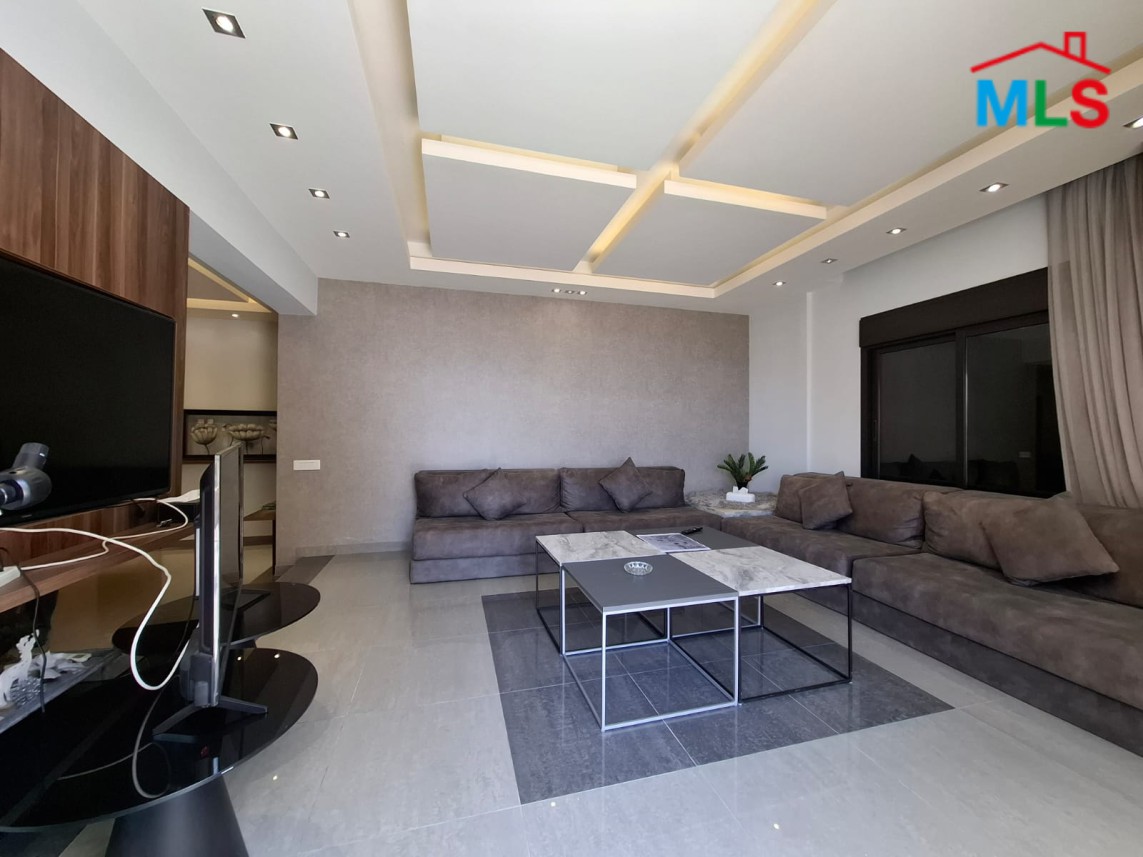 Modern Furnished 3 Bedroom Apartment with Terrace For Sale in Kfaryassine
