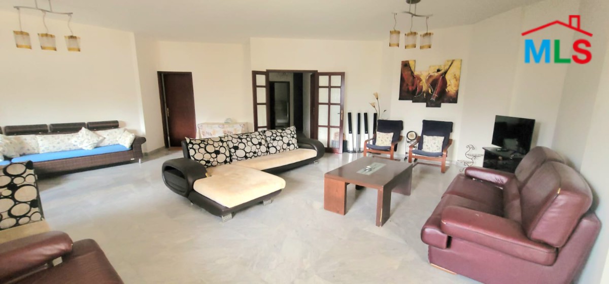 Fully Furnished Apartment with Terrace & Mountain View For Sale in Jeita
