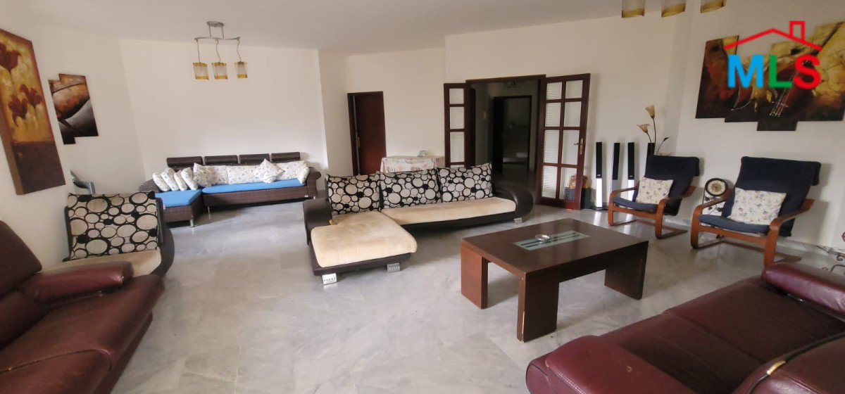 Fully Furnished Apartment with Terrace & Mountain View For Sale in Jeita