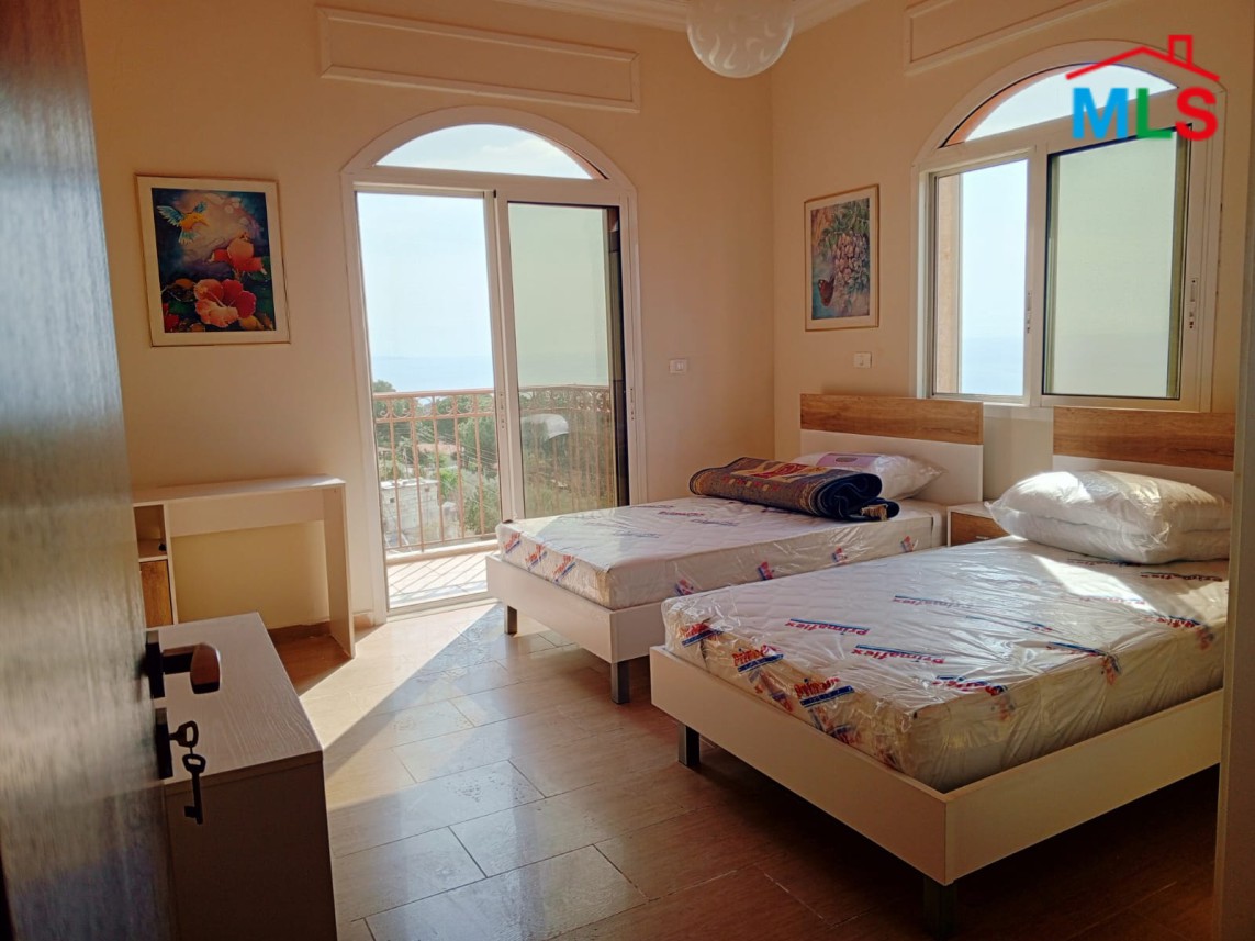 Triplex Villa with Terrace and Sea & Mountain view For Sale in in Edde, Jbeil