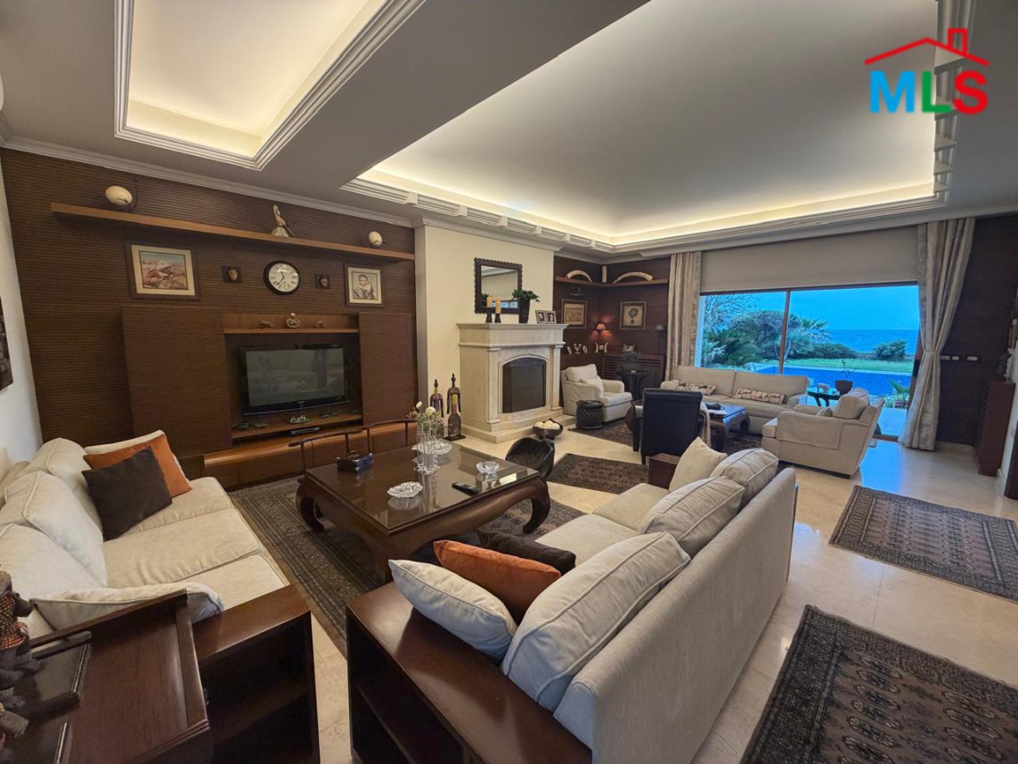 Luxurious Modern Semi-Furnished Villa With Garden For Sale in Anfeh, Batroun