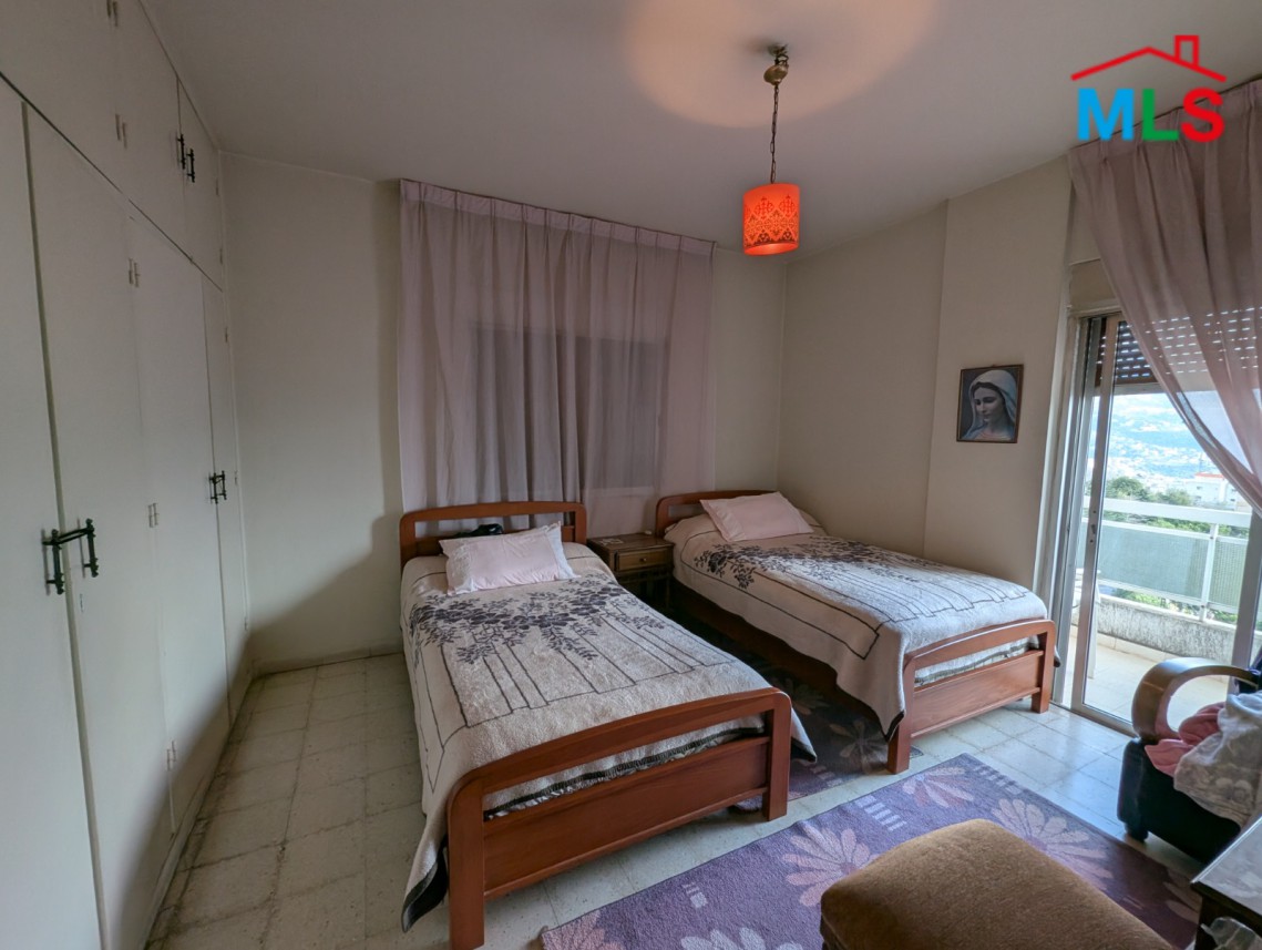 Bright Apartment with Panoramic Mountain View For Sale in Ajaltoun