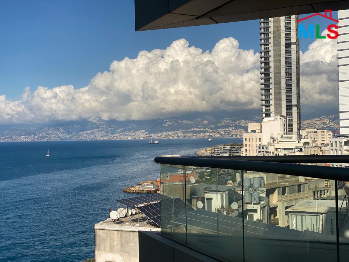 Amazing Apartment Mountain & Sea View For Sale in Ain El Mreisseh, Ras Beirut