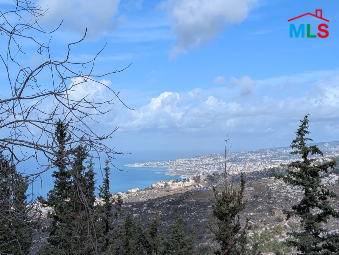 2,000 SQM Land with Sea View For Sale in Nammoura, Kesrouane