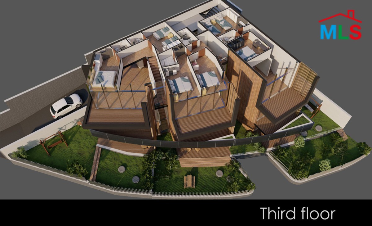 Under Construction 2 Bedrooms Duplex Chalet For Sale in Fakra