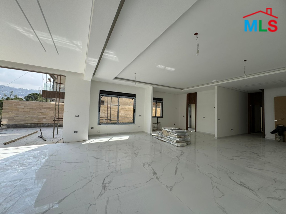 Spacious New Apartment With Terrace For Sale in Baabdat