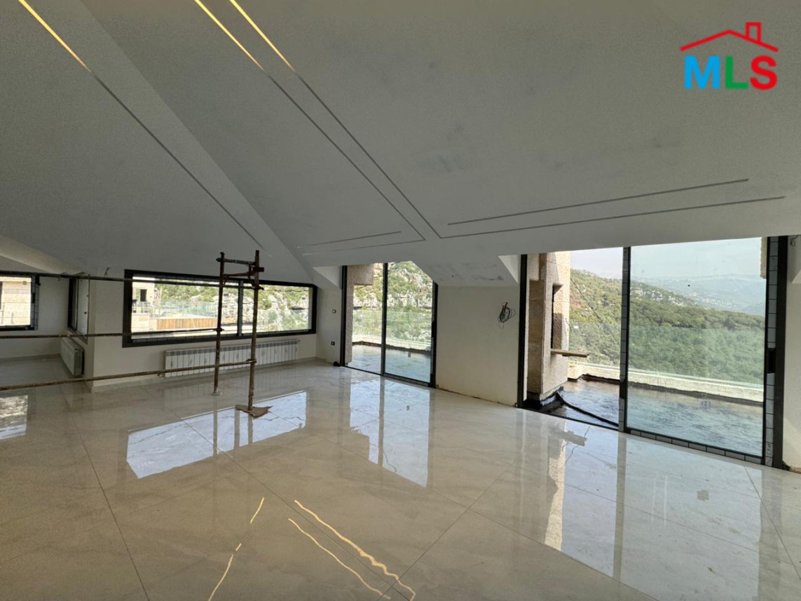 Brand New Roof Apartment With Terrace For Sale in Baabdat