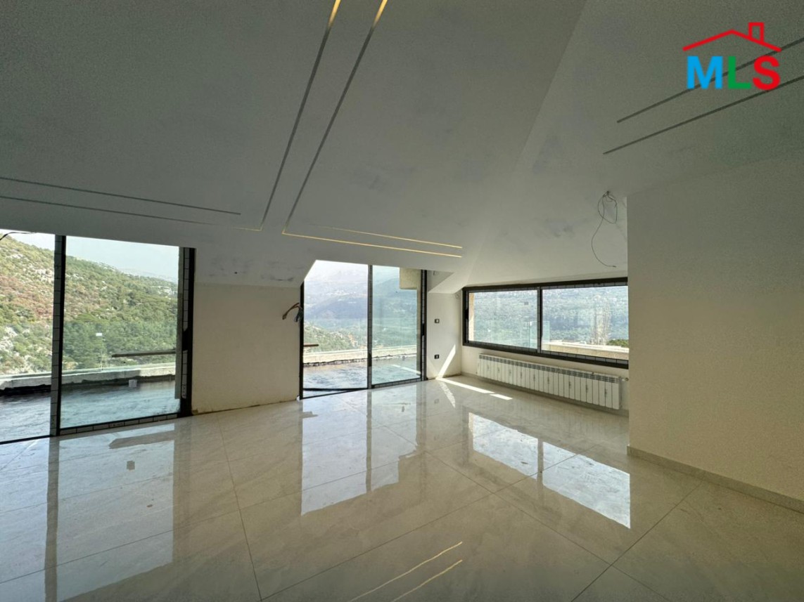 Brand New Roof Apartment With Terrace For Sale in Baabdat