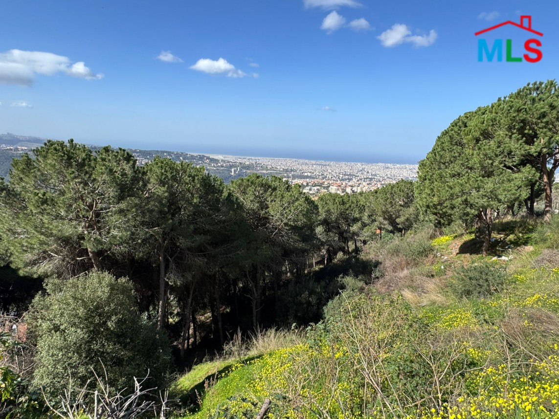 A 4000 SQM Land With Unblocakble Panoramic Sea View For Sale in Ain Saadeh