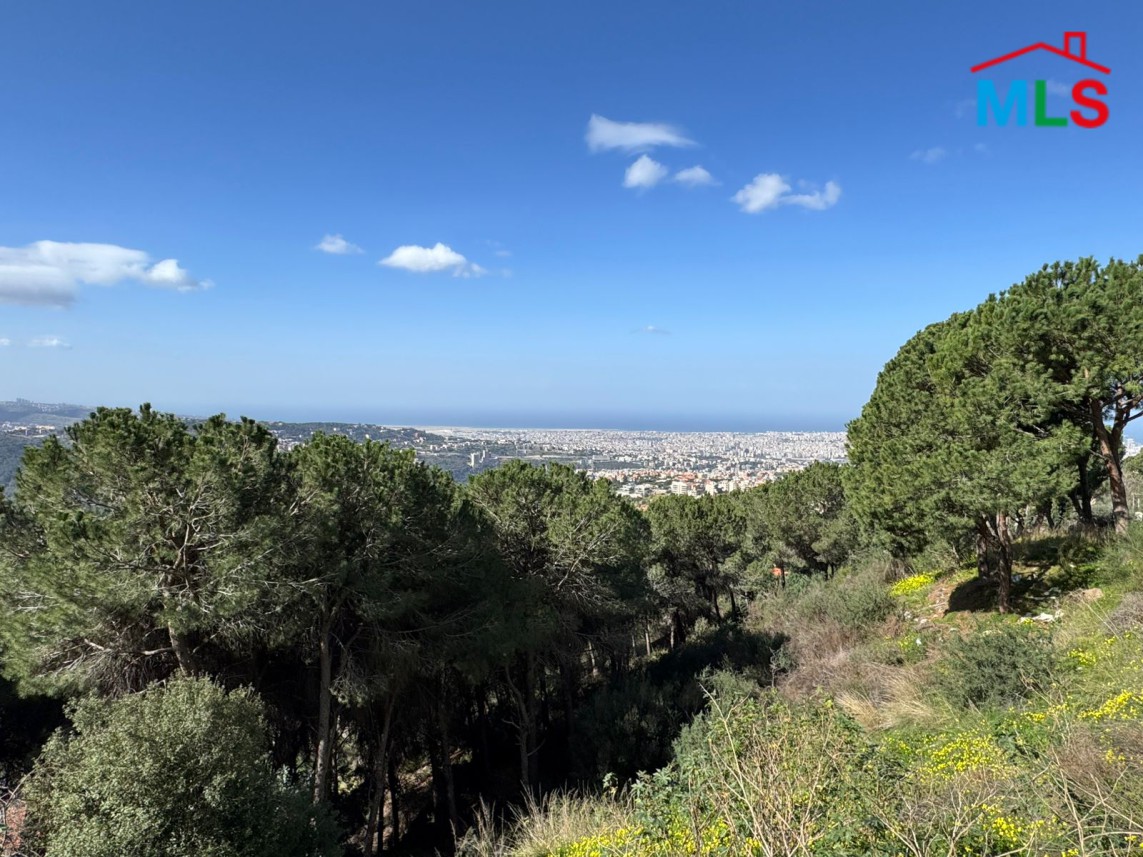 A 4000 SQM Land With Unblocakble Panoramic Sea View For Sale in Ain Saadeh