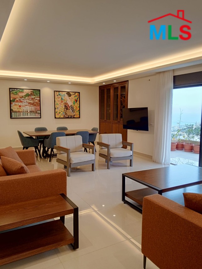 Semi-Furnished Apartment With Sea View For Sale in Hboub, Jbeil