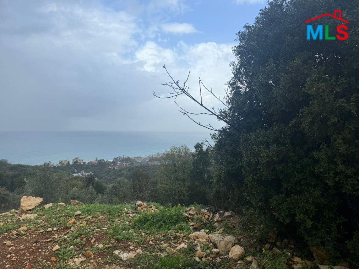 A 1600 SQM Land With Sea View For Sale in Thoum, Batroun
