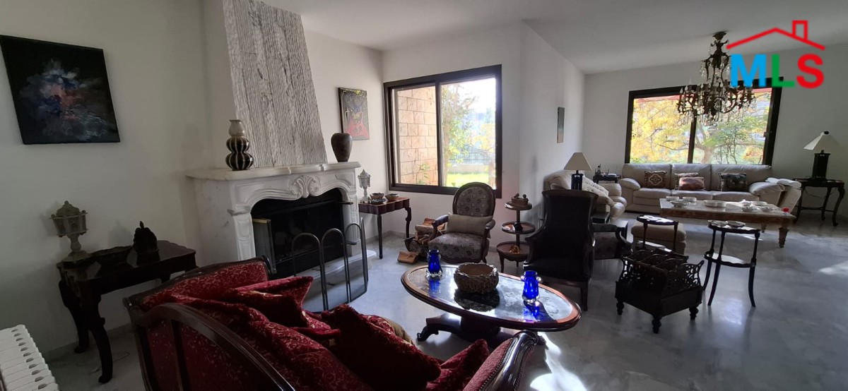 Spacious Apartment With Terrace And Garden For Sale in Baabdat