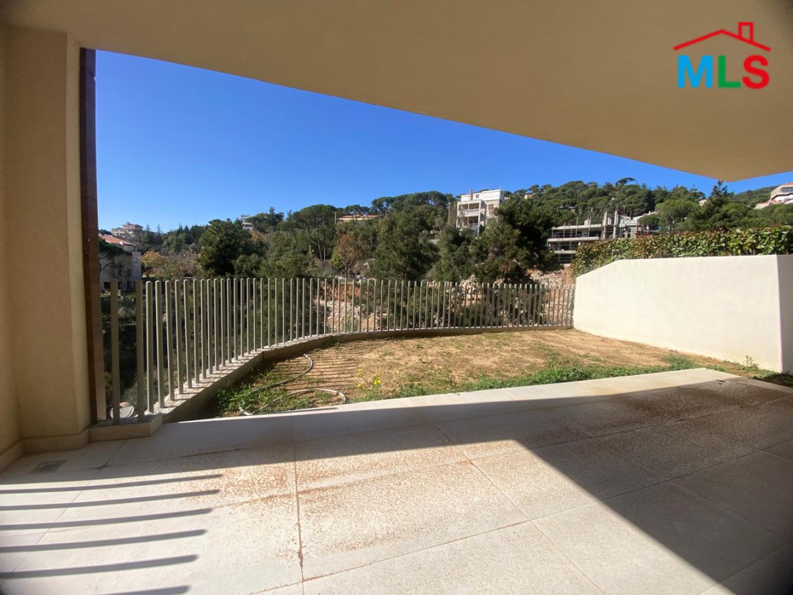 Exclusive! Apartment With Terrace For Sale in Baabdat Hills in Gated Community
