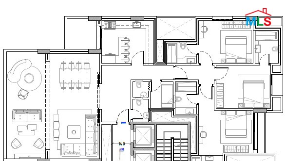 Under-construction 3-Bedroom Apartment For Sale in Rawche