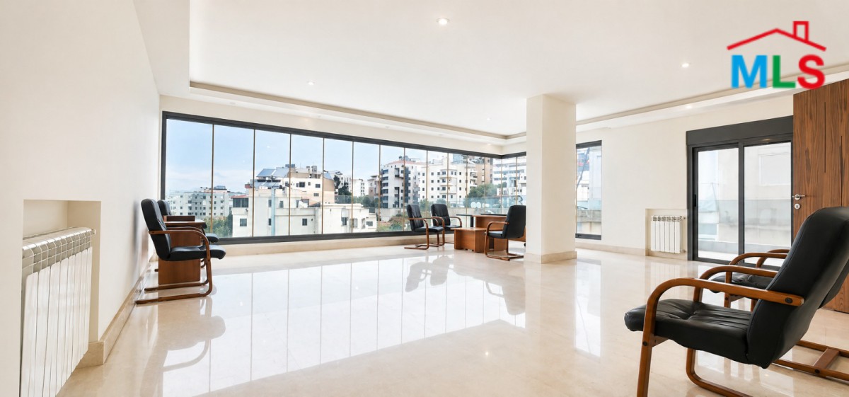 3-Bedroom Apartment with Unblockable View For Sale in Hazmieh