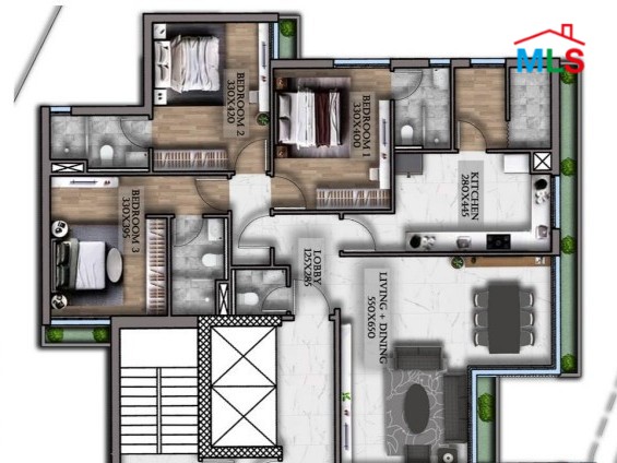 Under-construction 3-Bedroom Apartment & Sea View For Sale in Verdun