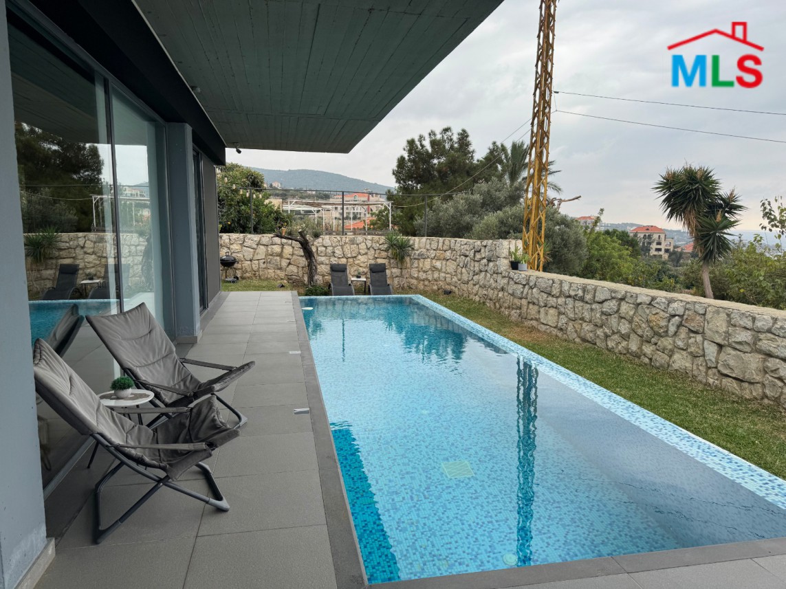 Fully Furnished Villa With Full Sea View For Sale in Kfaraabida, Batroun