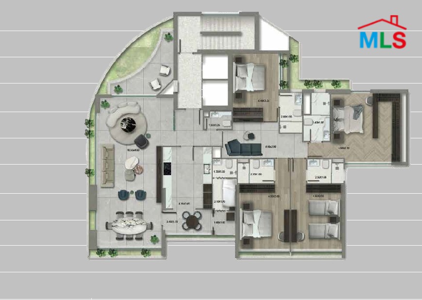 Under-construction 4-Bedroom Apartment For Sale in Rawche
