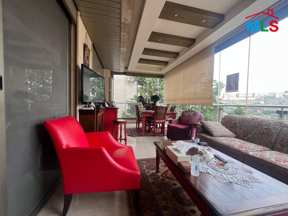 Bright Apartment With Terrace For Sale in Hazmieh, Mar Takla