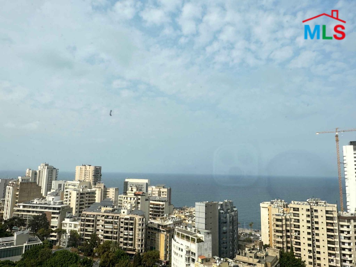 High-End Apartment with Sea View For Sale in Clemenceau, Ras Beirut