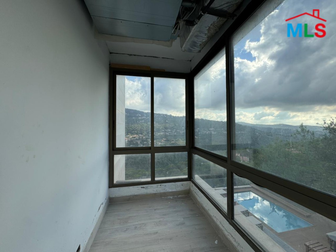 Spacious Apartment With Terrace For Sale in Baabdat