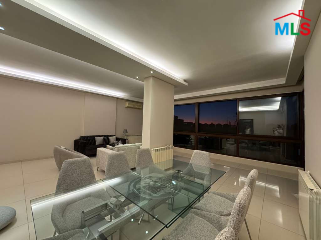 Decorated Apartment With Terrace For Sale in Mansourieh