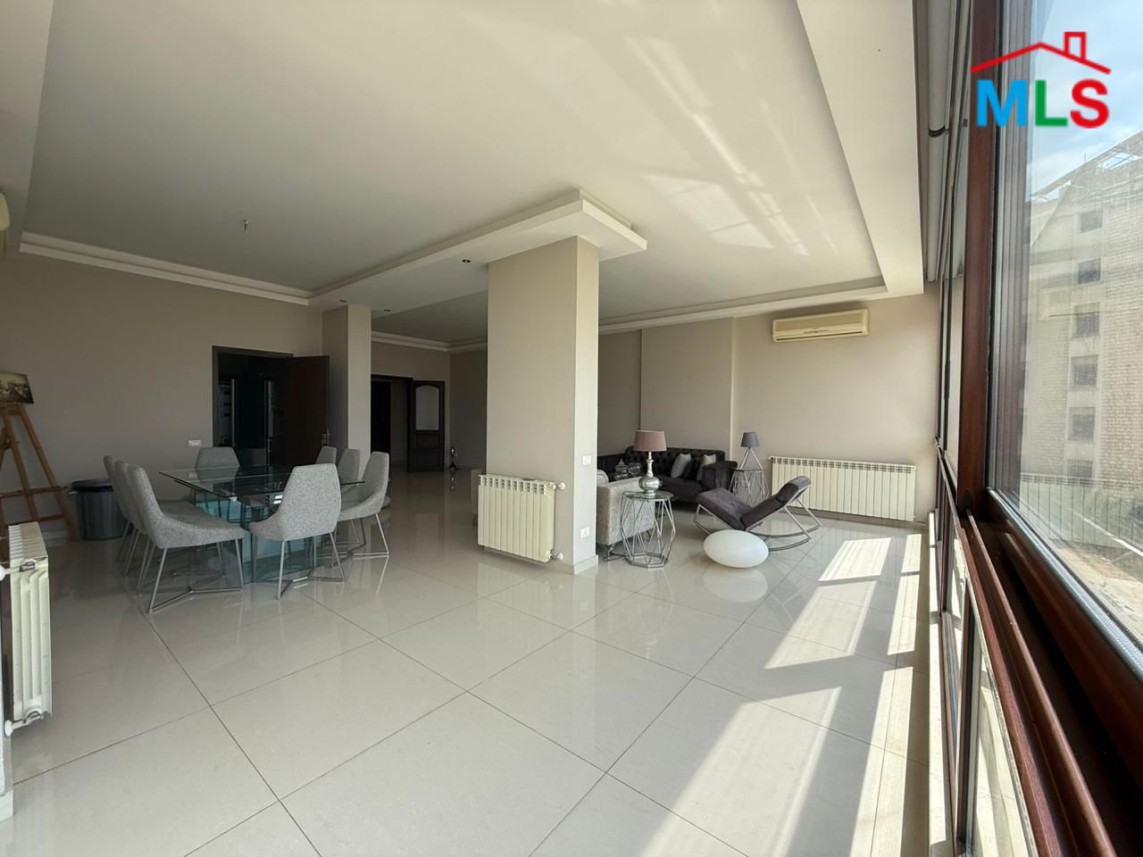 Decorated Apartment With Terrace For Sale in Mansourieh